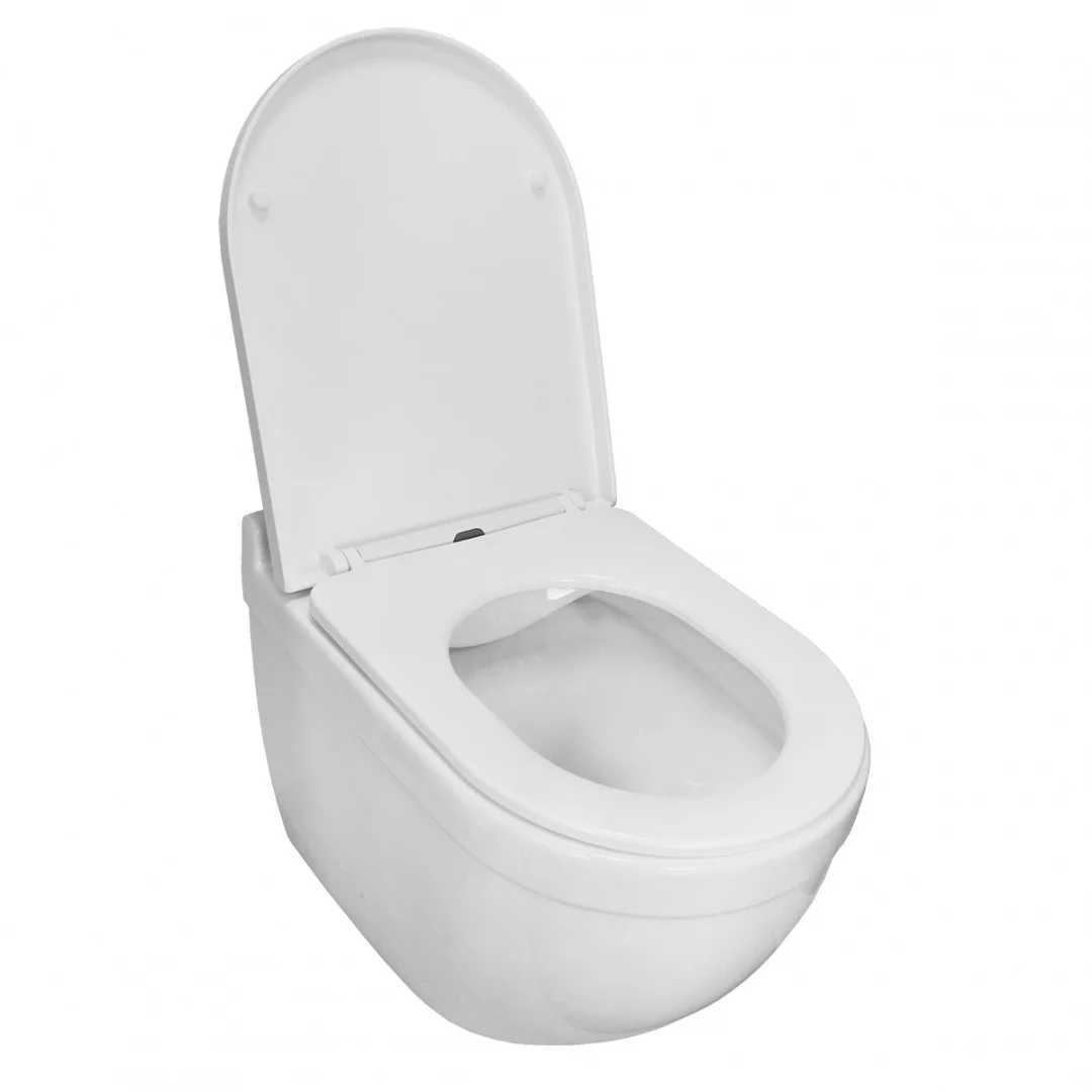 Приобрести унитаз подвесной безободковый azario fora az-0017 с крышкой микролифт