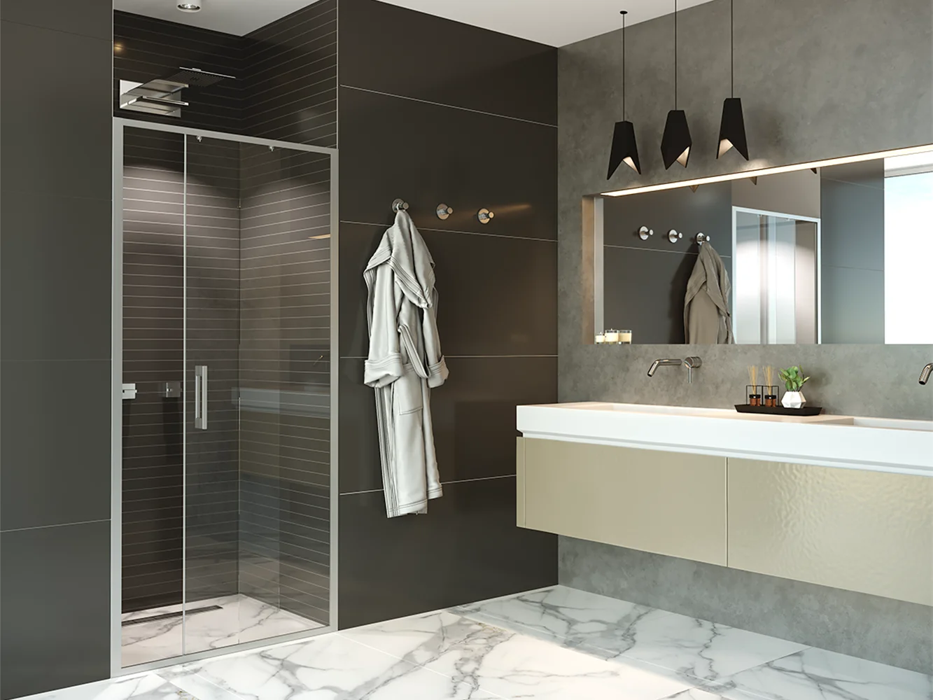 Приобрести дверь душевая alex baitler ab61c110110×200см, прозрачное