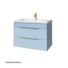 Caprigo Тумба с раковиной MONBAR-Smalty 80 см, голубая, эмаль 36312eml 3