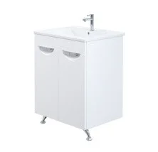 Mirsant Тумба напольная Камилла 60 см с раковиной Next 60, белая УТ000031232