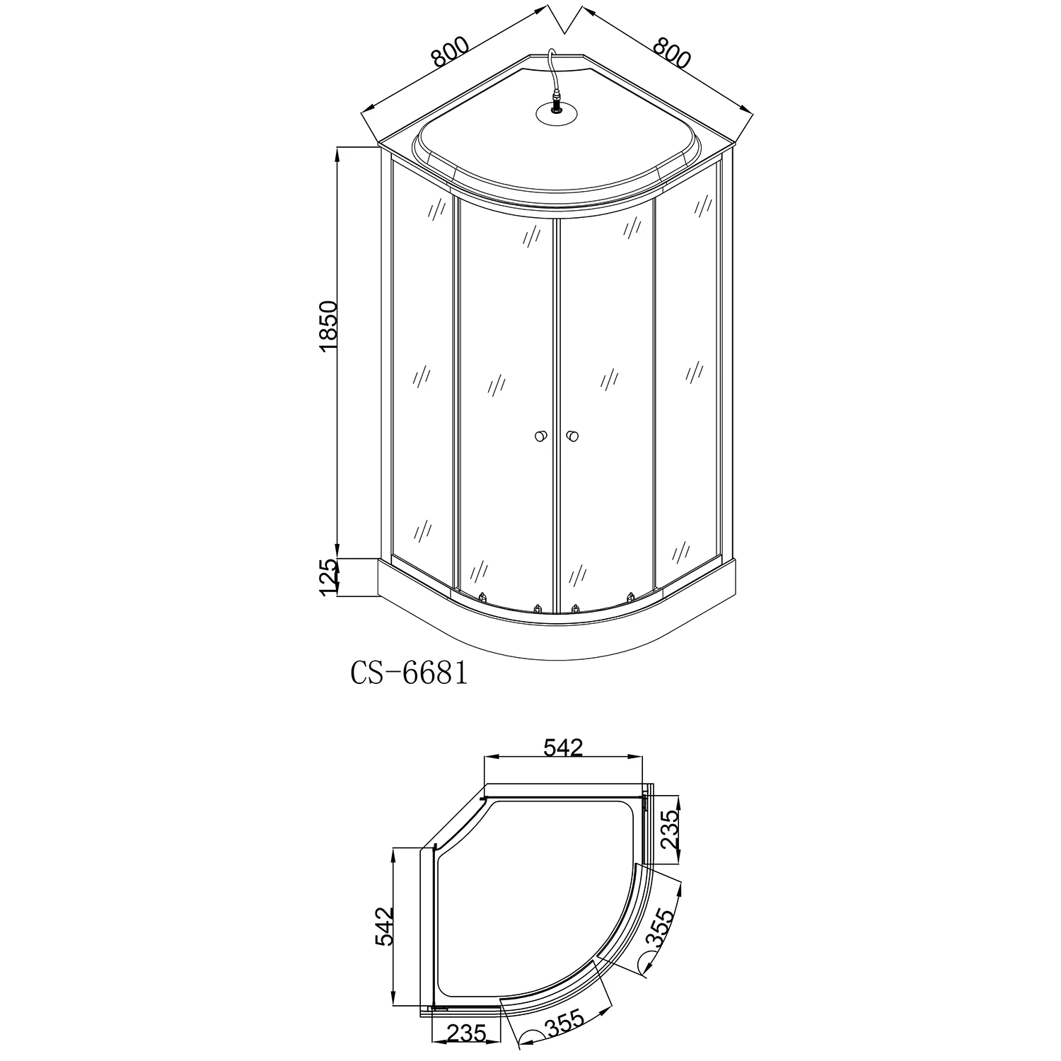 Приобрести loranto душевая кабина cs-6681f 80х80х215, поддон 13 см