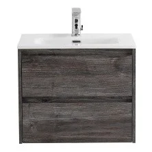 BelBagno Тумба с раковиной KRAFT 39 50 см, подвесная Pino Pasadena, белая раковина