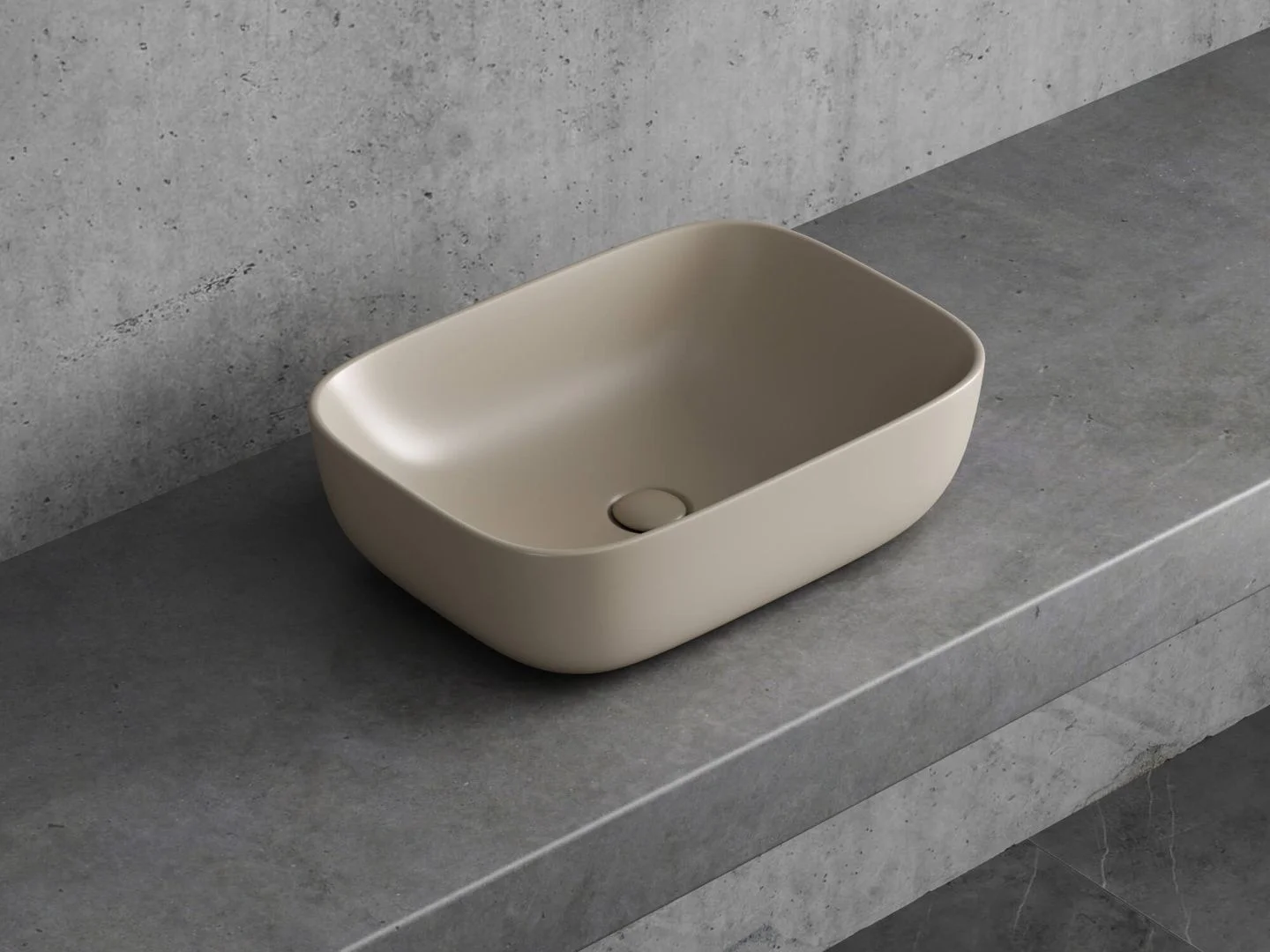 Приобрести hayzburg накладная раковина чаша 45х32 см, капучино матовый hb-0039mc