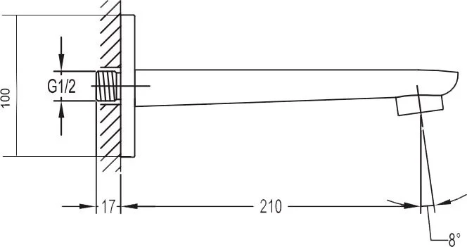 Приобрести cezares излив для ванны и раковины tesoro, хром tesoro-f-tvi-01