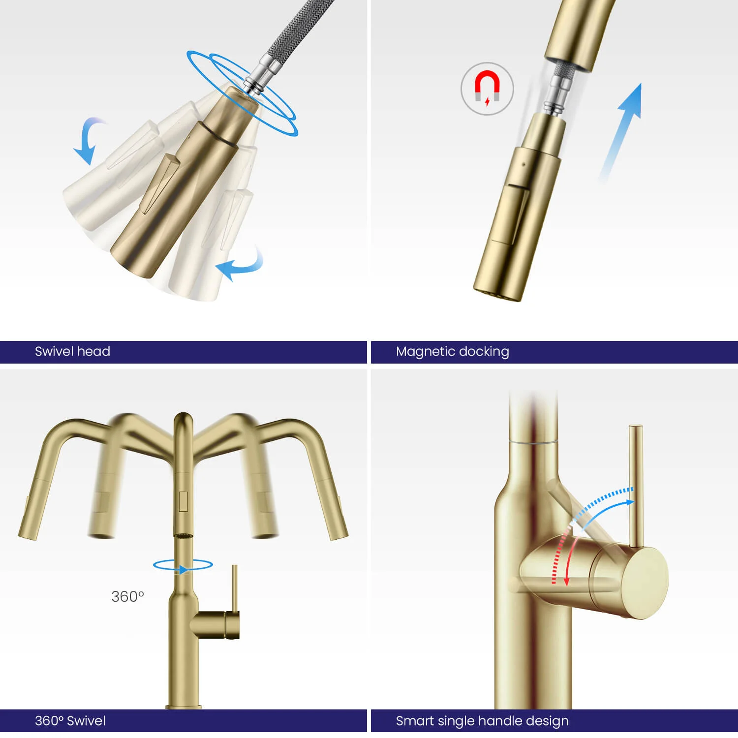 Приобрести смеситель для кухни с выдвижной лейкой timo saona 2386/02fl антик