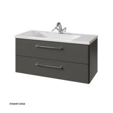 Caprigo Тумба с раковиной подвесная Accord 100 см, графит 2221-SF019