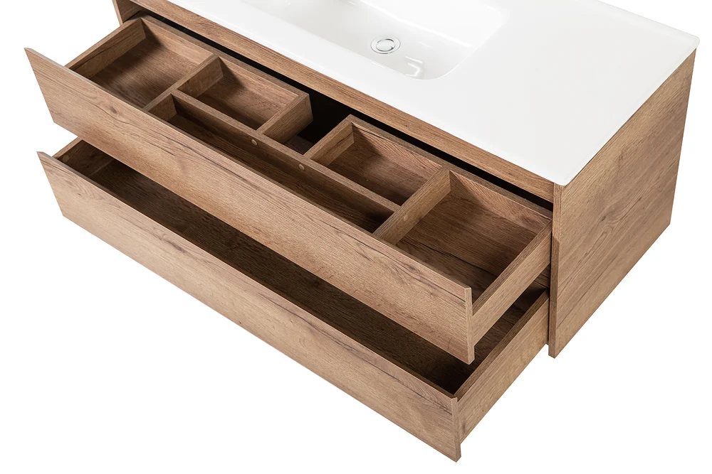 Приобрести belbagno тумба с раковиной kraft 120 см, подвесная rovere tabacco, белая раковина