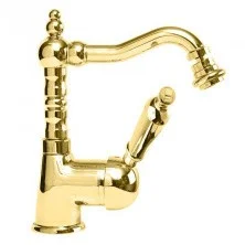 CEZARES Смеситель для биде ELITE с донным клапаном, золото ELITE-BSM2-03/24-M