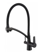 Смеситель для кухни ViEiR Kitchen с гибким изливом, черный V15007C