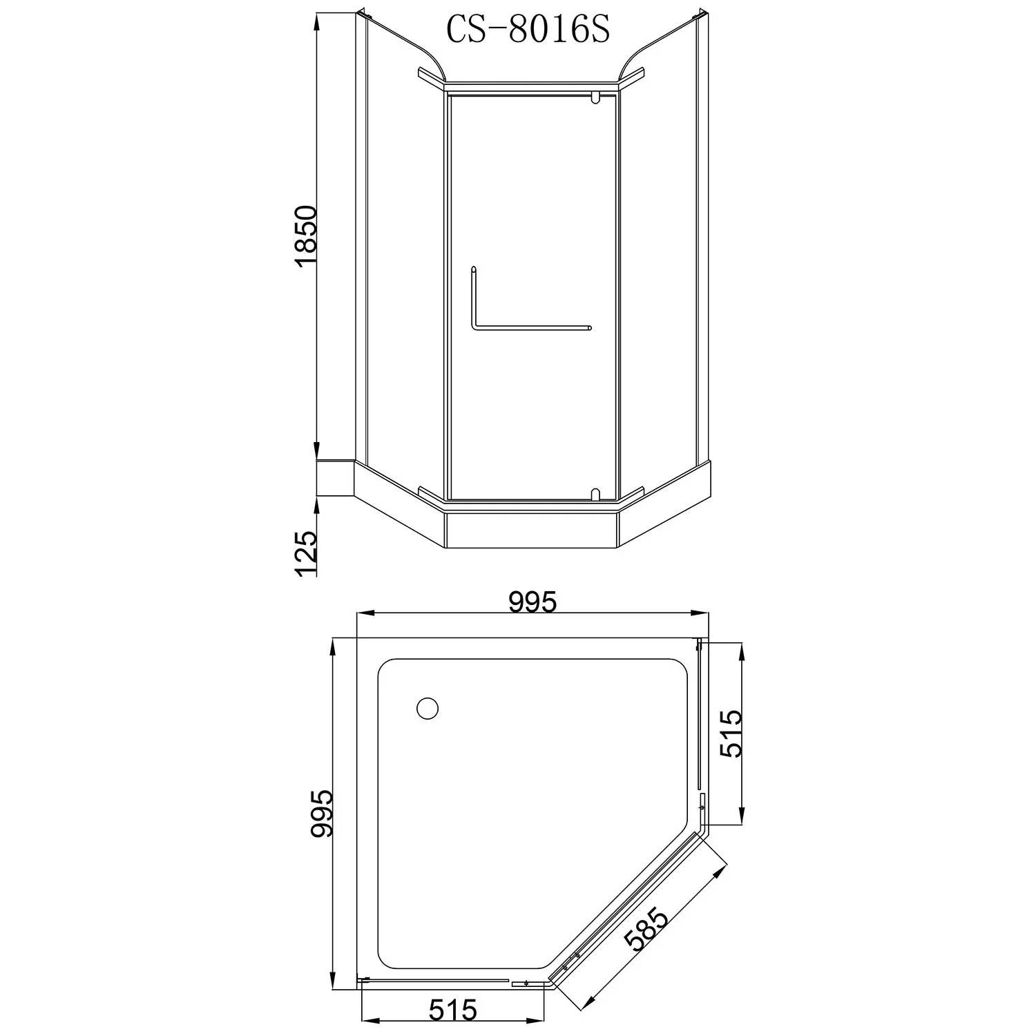 Приобрести loranto душевое ограждение sunway 100х100х200 с низким поддоном 13см, серое закаленное стекло 6 мм, профиль сатин (cs-816s b 100 (gray))