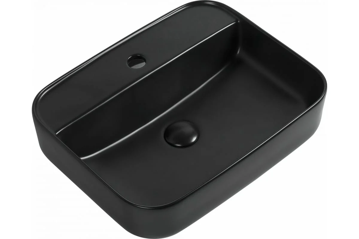 Приобрести aquanet раковина soul-2-mb 50х40 см, черный матовый