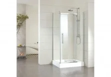 Душевое ограждение Sole Quadro 120х90 см хром/прозрачное