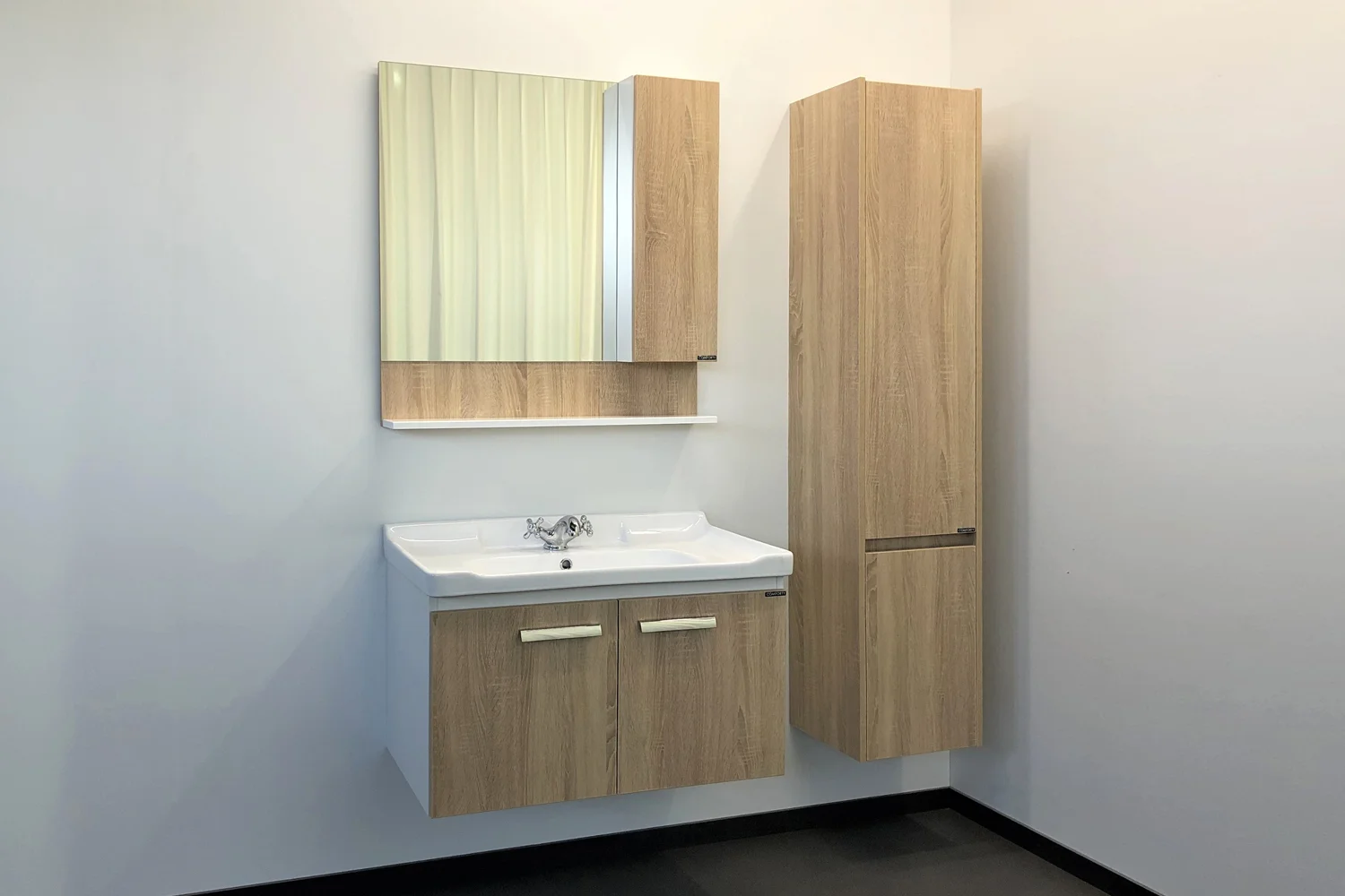 Приобрести сomforty тумба с раковиной "рига-80" дуб сонома