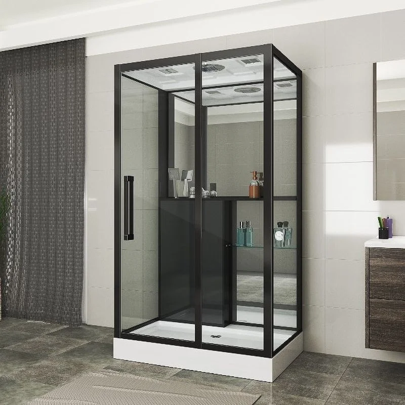 Приобрести grossman душевая кабина 120х80 см, черная матовая gr267