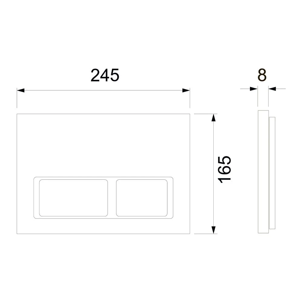 Приобрести tece кнопка смыва spring v для инсталляции, черная матовая 9940204