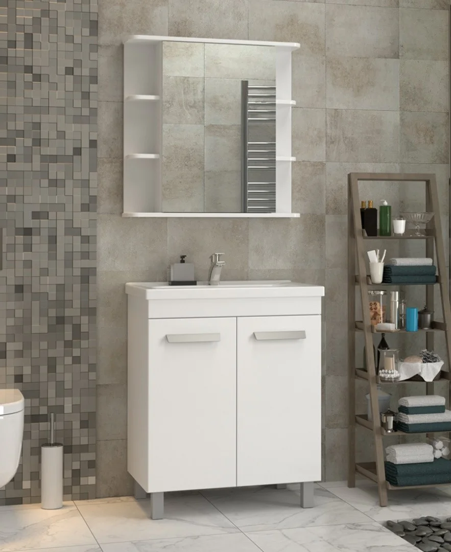 Приобрести vigo тумба с раковиной nova 70см, 2 дверцы, напольная, белая tn.nov.mir.70.2d