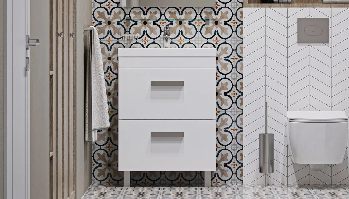 Приобрести тумба напольная с раковиной velvex orlando 60 см белый/матовый tnorl.60-211