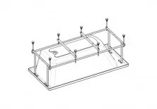 Монтажный комплект для ванны Roca Easy 180х80 см 7.25P0.2.800.0