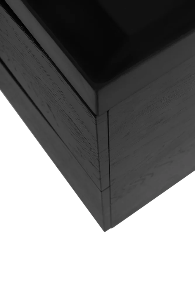 Приобрести belbagno тумба с раковиной marino 80 см, подвесная rovere cioccolato amaro, чёрная раковина