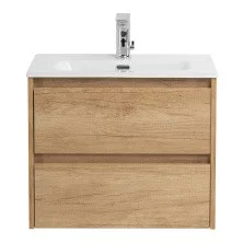 BelBagno Тумба с раковиной KRAFT 39 50 см, подвесная Rovere Nebrasca Nature, белая раковина