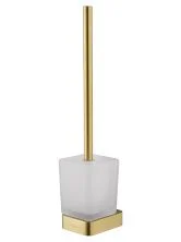 Туалетный ершик в комплекте WONZON & WOGHAND LOTTE, Брашированное золото (WW-8329-BG)