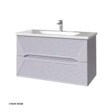 Caprigo Тумба с раковиной подвесная Modo Terza 100 см, серая 35615-SF028