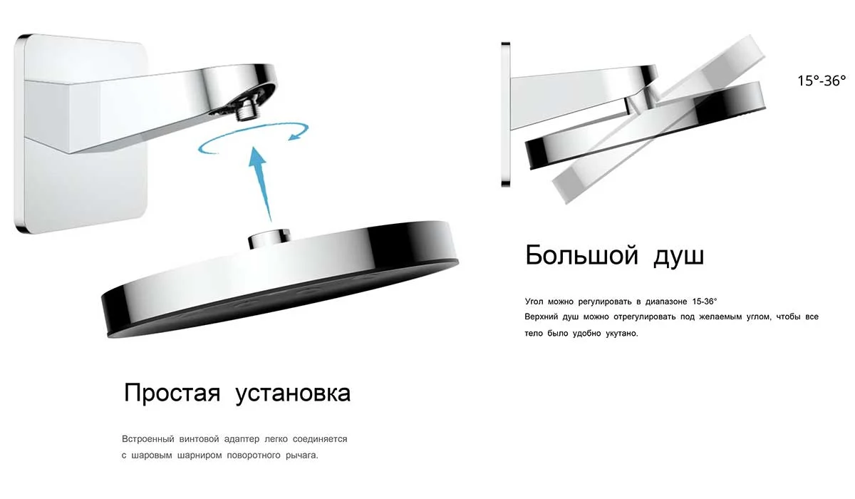 Приобрести vincea встраиваемая душевая система inspire с термостатом, оружейная сталь vsfw-422ti3gm