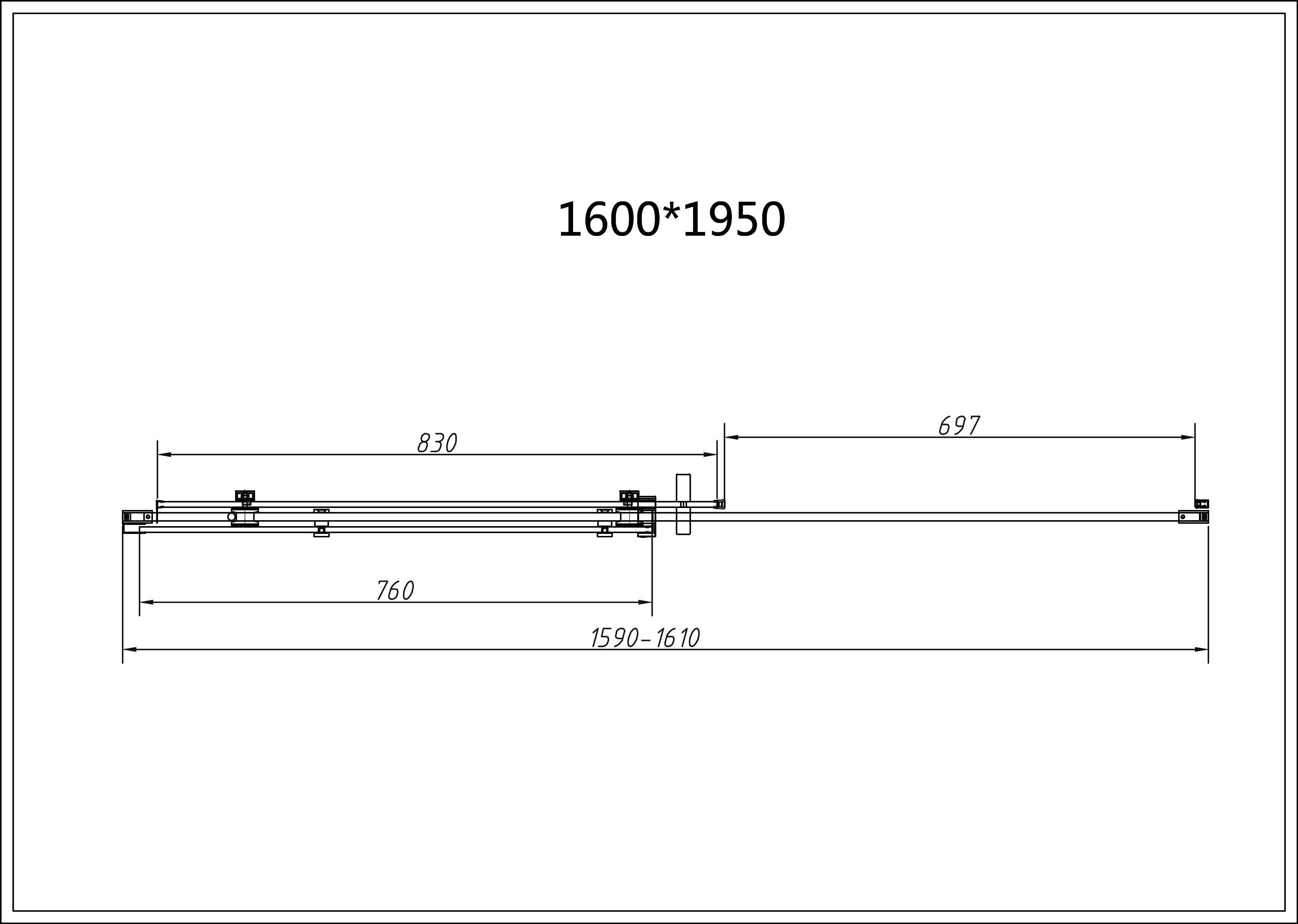 Приобрести vincea душевая дверь como-n 160 см, прозрачное, черное vds-4cn160clb