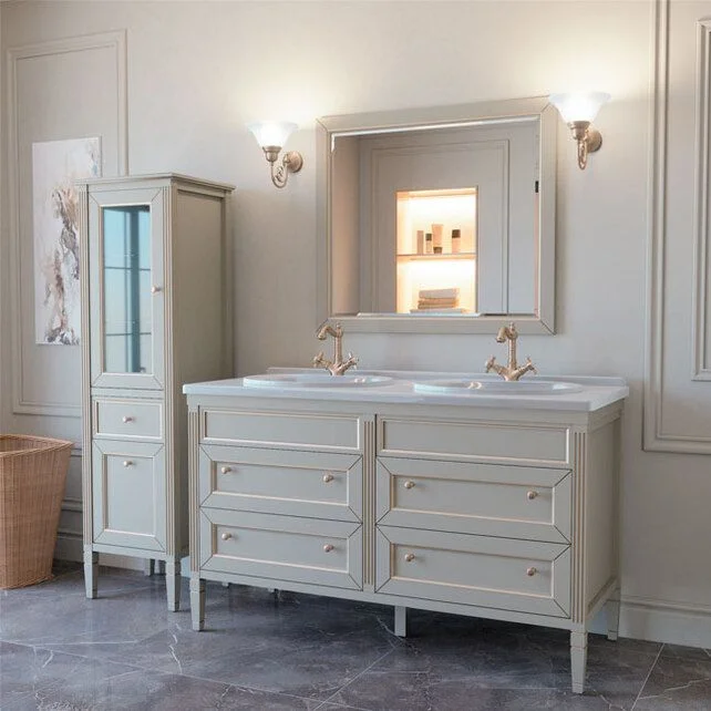 Приобрести caprigo тумба с раковиной albion 140 см, белая, эмаль