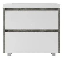 RADO Тумба напольная с раковиной Опал 90 АЙРОН рок/бел