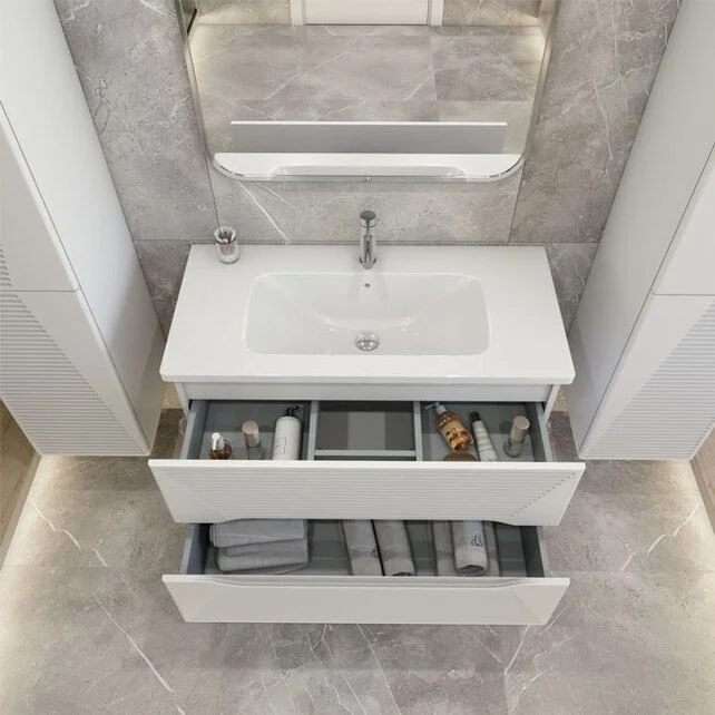 Приобрести caprigo тумба с раковиной modo terza 100 см, бланж