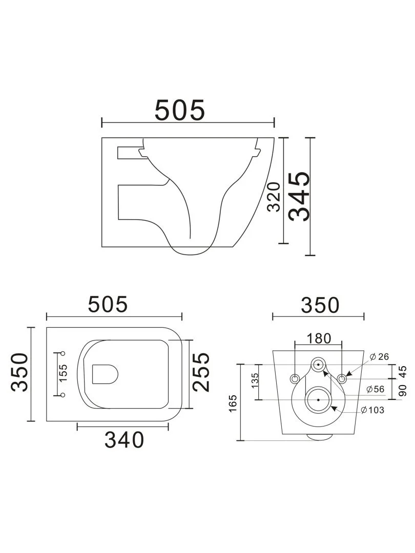 Приобрести унитаз подвесной безободковый wonzon & woghand rona, белый глянцевый (ww-up2216-gw)