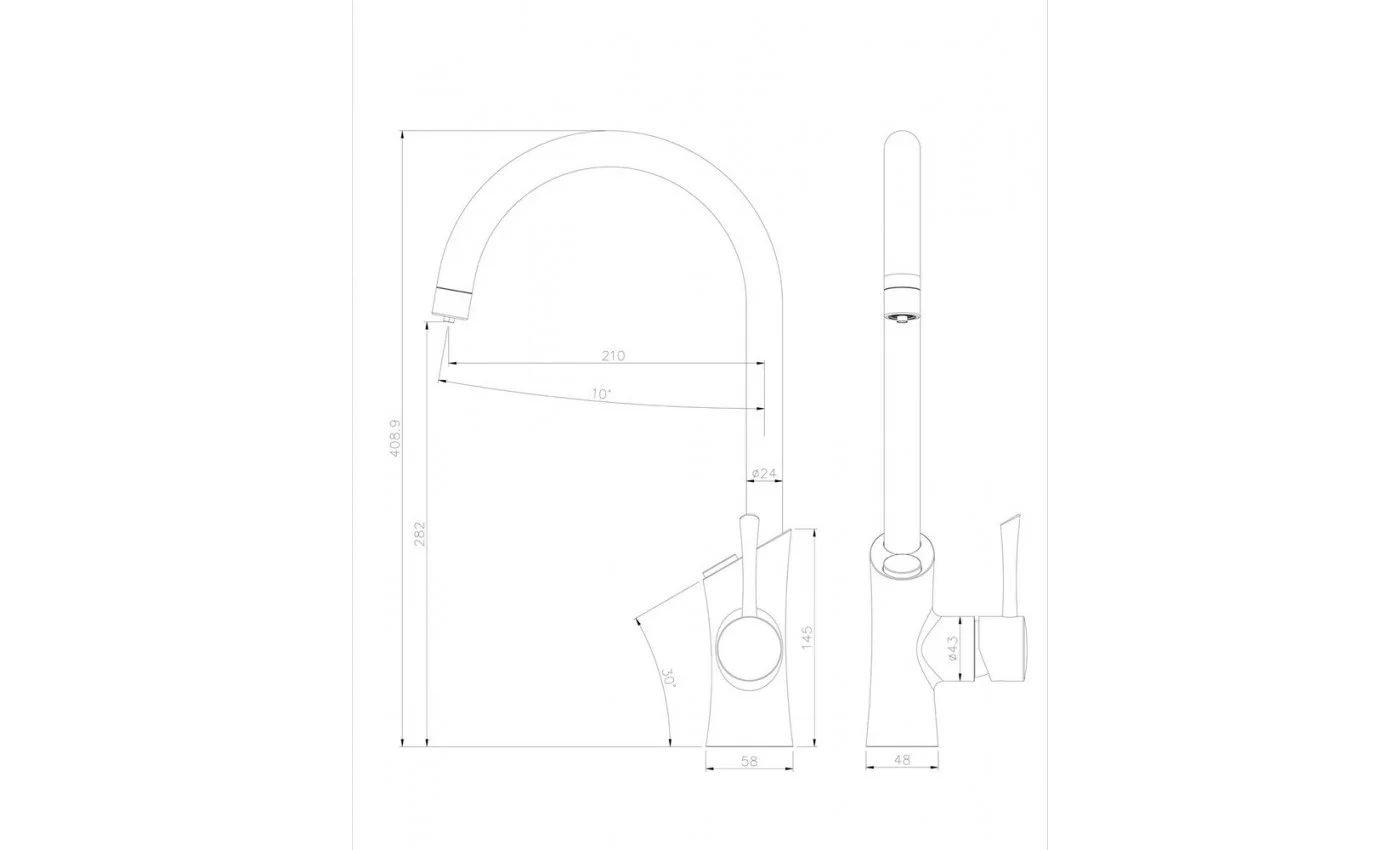 Приобрести lemark смеситель для кухни comfort с подключением к фильтру, хром lm3072c