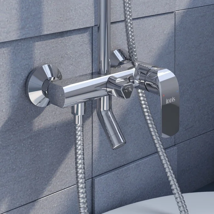 Приобрести iddis душевая система chip, квадратная d-200мм, хром chisb1fi06