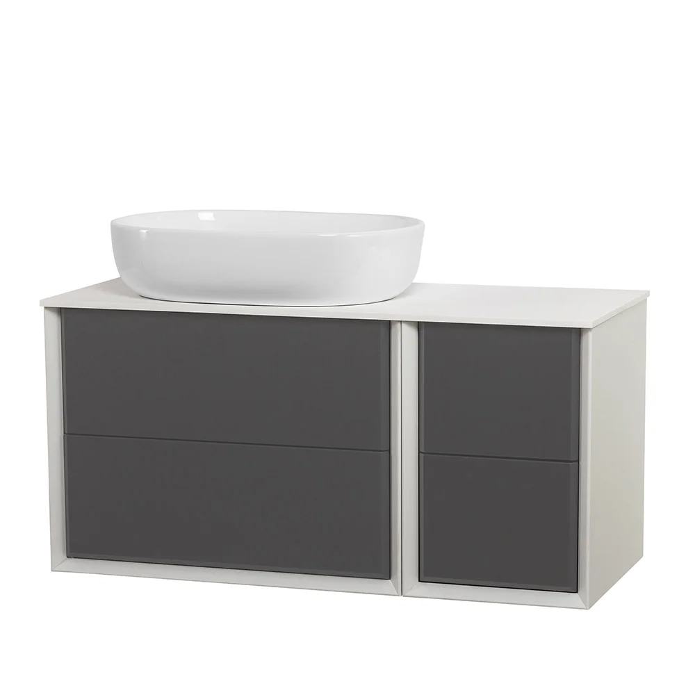 Приобрести cezares тумба со столешницей подвесная bellagio 106 см grigio nuvola, серая 55301