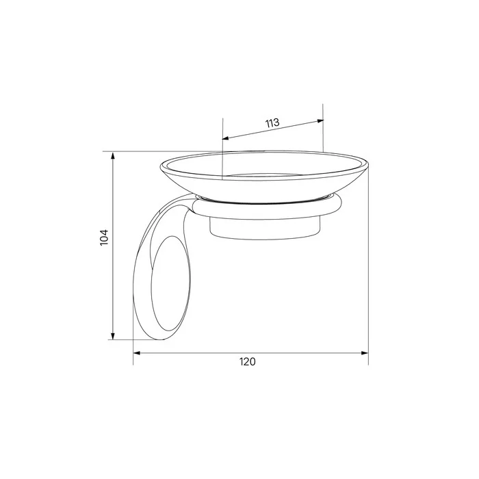 Приобрести iddis мыльница oldie 113мм, бронза\белый oldbrc0i42