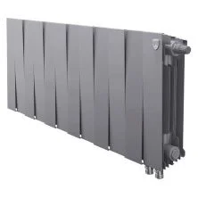 Royal Thermo Радиатор биметаллический Pianoforte 300 /Silver Satin ( серебристый ) VDR - 12 секц.