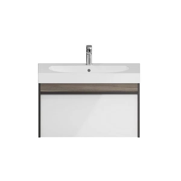 Приобрести kerama marazzi тумба подвесная с раковиной modula 80 см, арабика/белый mo.80.1+1\ar