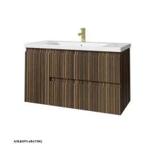 Caprigo Тумба с раковиной FORTE-Albero STRIPE 100 см, левая, альберо, шпон