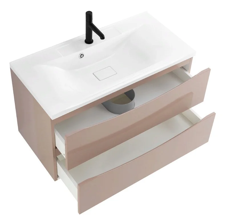 Приобрести тумба подвесная с раковиной belbagno marino-800-2c-so-cl-p 80 см, cappuccino lucido