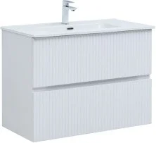 Aquanet Тумба с раковиной Джейн 90 см, белая матовая
