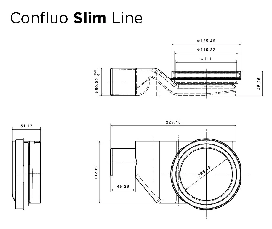 Приобрести pestan душевой трап confluo slim line 550