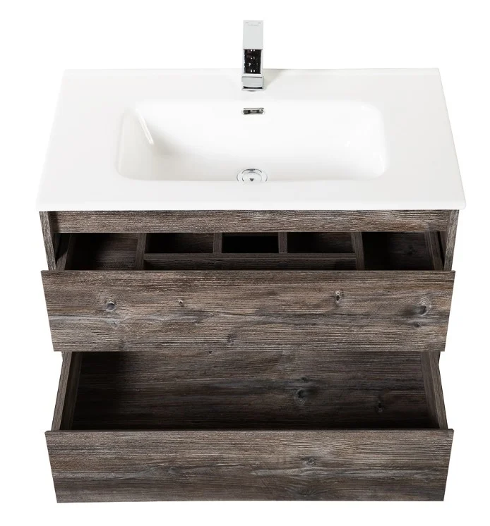 Приобрести тумба подвесная с раковиной belbagno kraft-800-2c-so-pp 80 см, pino pasadena