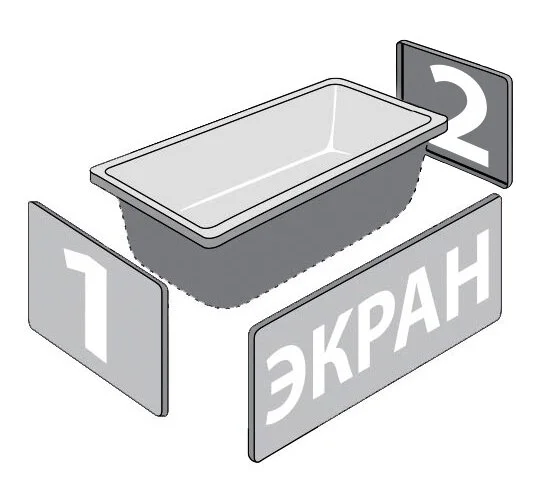 Приобрести тритон ванна акриловая персей 190х90см, прямоугольная щ0000042337