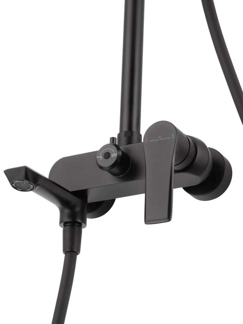 Приобрести душевая система wonzon & woghand brilliant, черный матовый (ww-88047079-mb)