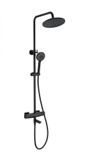 Душевая система с термостатом WONZON & WOGHAND NEO, Черный матовый (WW-B3035-A3-MB)