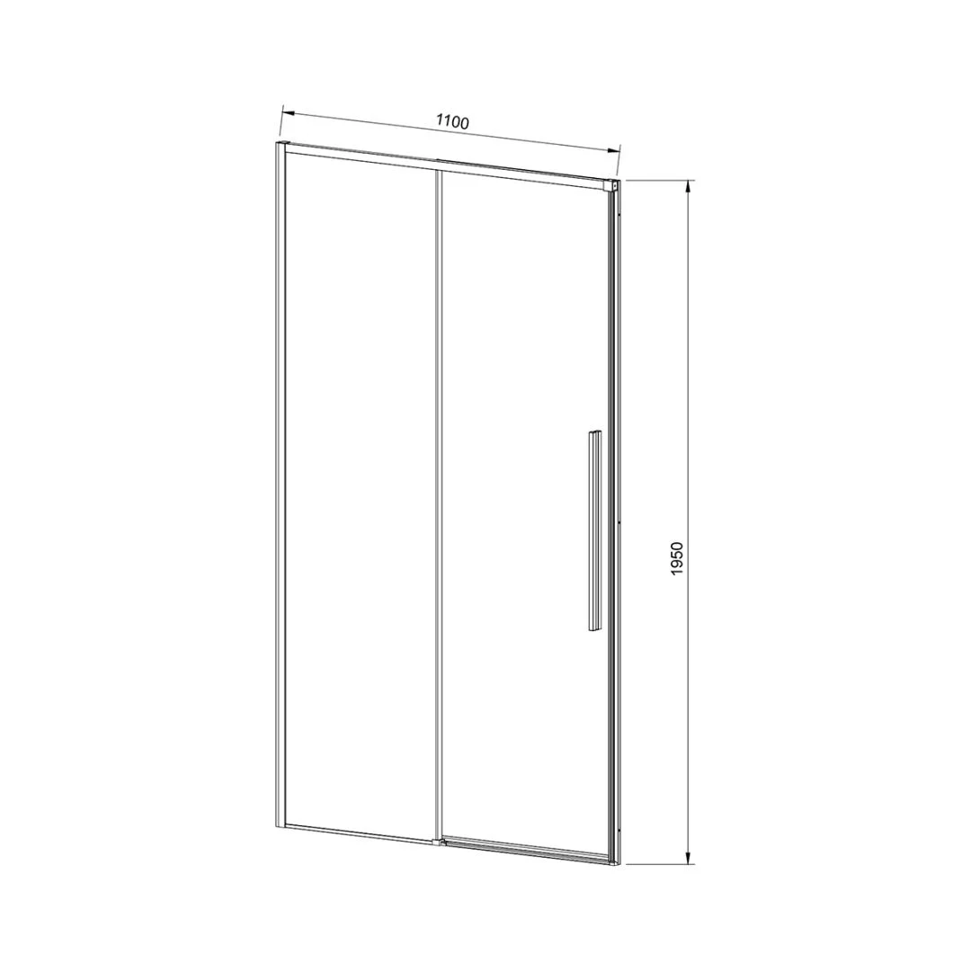 Приобрести vincea душевая дверь slim-n 110 см, тонированное, черная vds-4sn110cgb