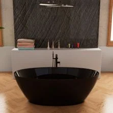 Frank Акриловая ванна F6123 Black/Black,170х81 см, отдельностоящая