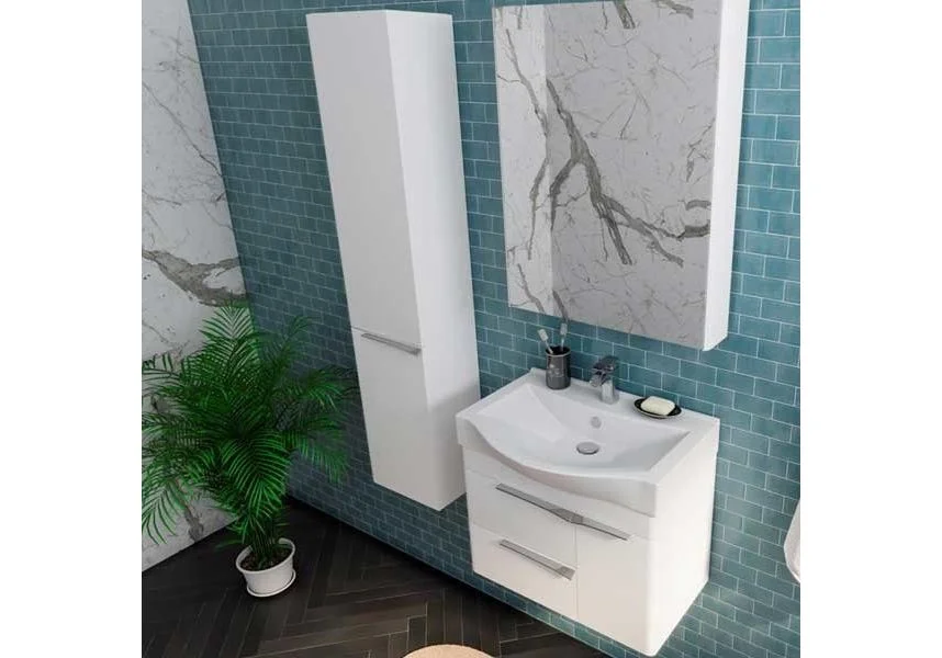 Приобрести пенал подвесной акватон беверли левая, белый 1a235403bv01l 