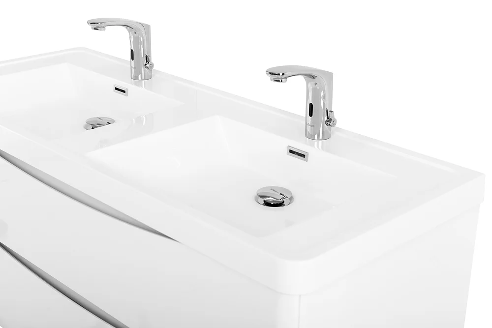 Приобрести belbagno тумба с раковиной ancona-n 120 см, подвесная bianco lucido, белая раковина